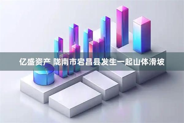 亿盛资产 陇南市宕昌县发生一起山体滑坡